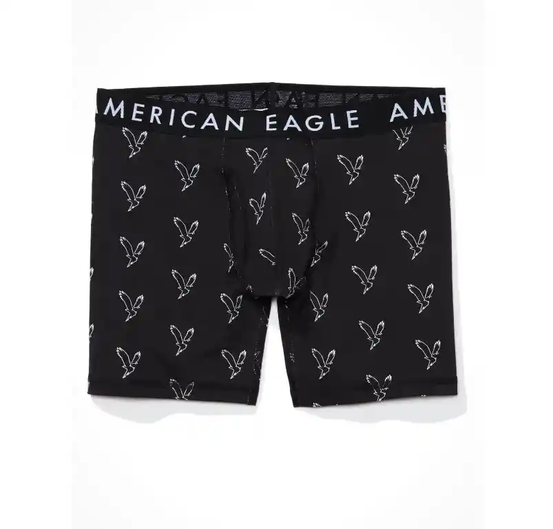 Bóxer Negro Talla Medium Hombre American Eagle