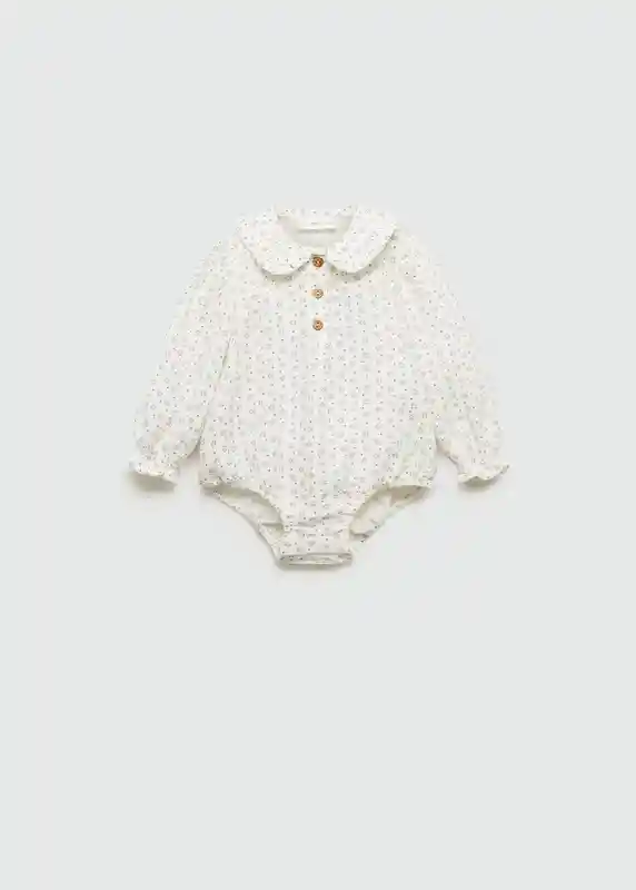 Pelele Portugal Off White Talla 67 Niños Mango