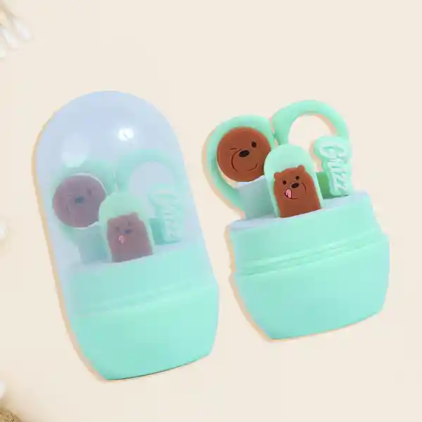 Set de Manicura Para Bebé Osos Escandalosos 5.0 Oso Pardo Miniso