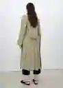 Abrigo Trench Taxi Khaki Talla S Mujer Mango