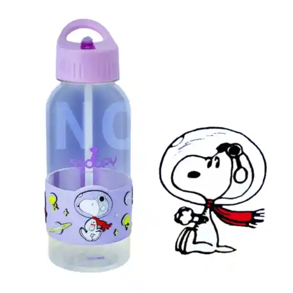 Botella de Plástico de Snoopy The Little Space 1000 mL Miniso