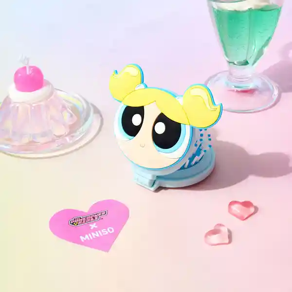 Brocha y Espejo Burbuja Serie Las Chicas Superpoderosas Miniso