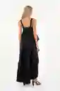 Vestido Largo Luvana Negro Talla 02 M