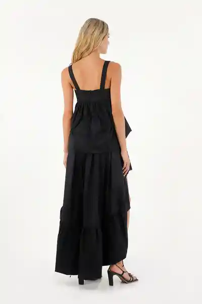 Vestido Largo Luvana Negro Talla 02 M