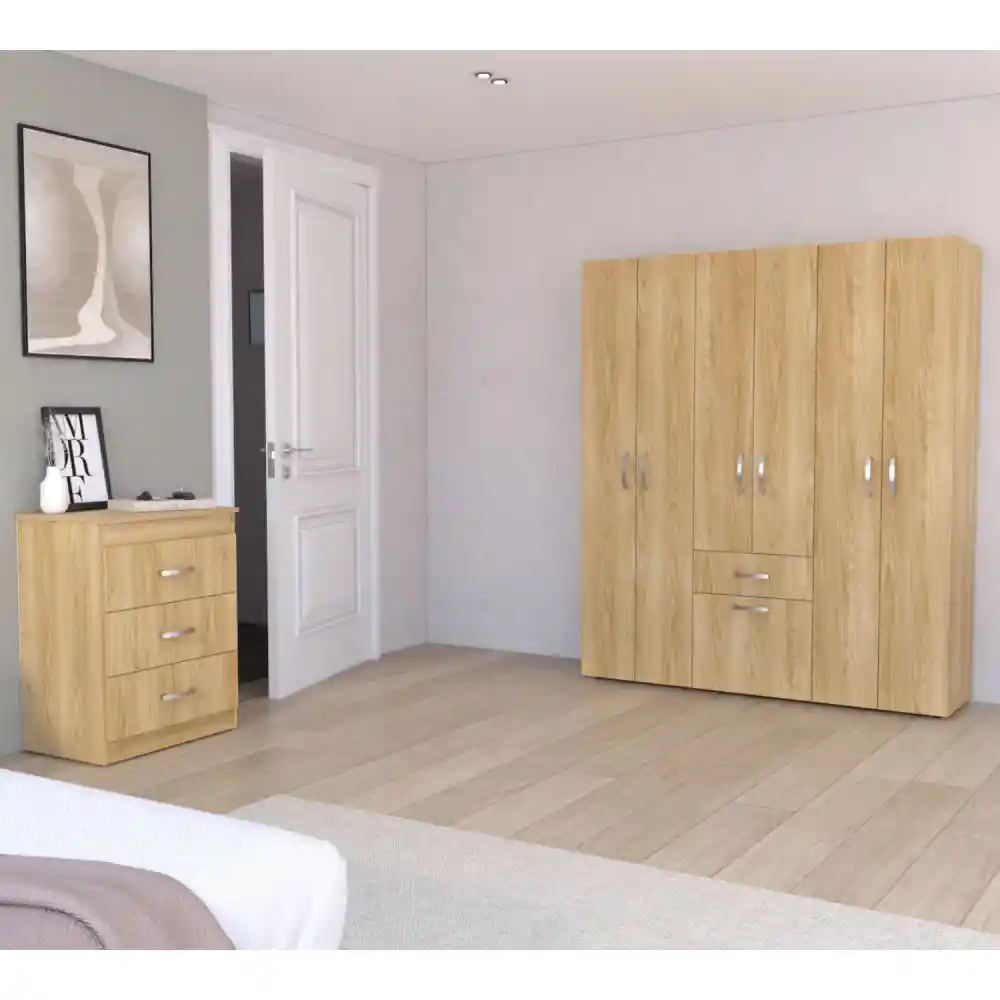 Closet + Comoda Mayer Fresno Blanco Rta Design Cfb 10893