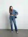 Jean Bluei Mujer Azul Índigo Medio Talla 12 493F327 Naf Naf