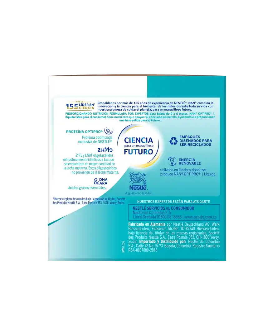 Alimento lácteo NAN OPTIPRO 3 x 2100 g