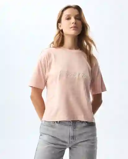 Camiseta Mujer Rosado Talla L 601G000_ROS141310 Americanino