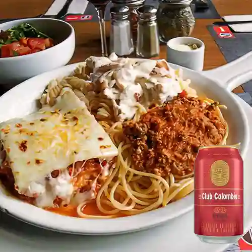 Combo Tres Pastas + Club col. Roja Lta 330ml