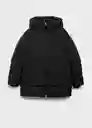 Abrigo Anorak Tokyo Negro Talla M Mujer Mango