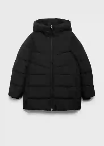 Abrigo Anorak Tokyo Negro Talla M Mujer Mango