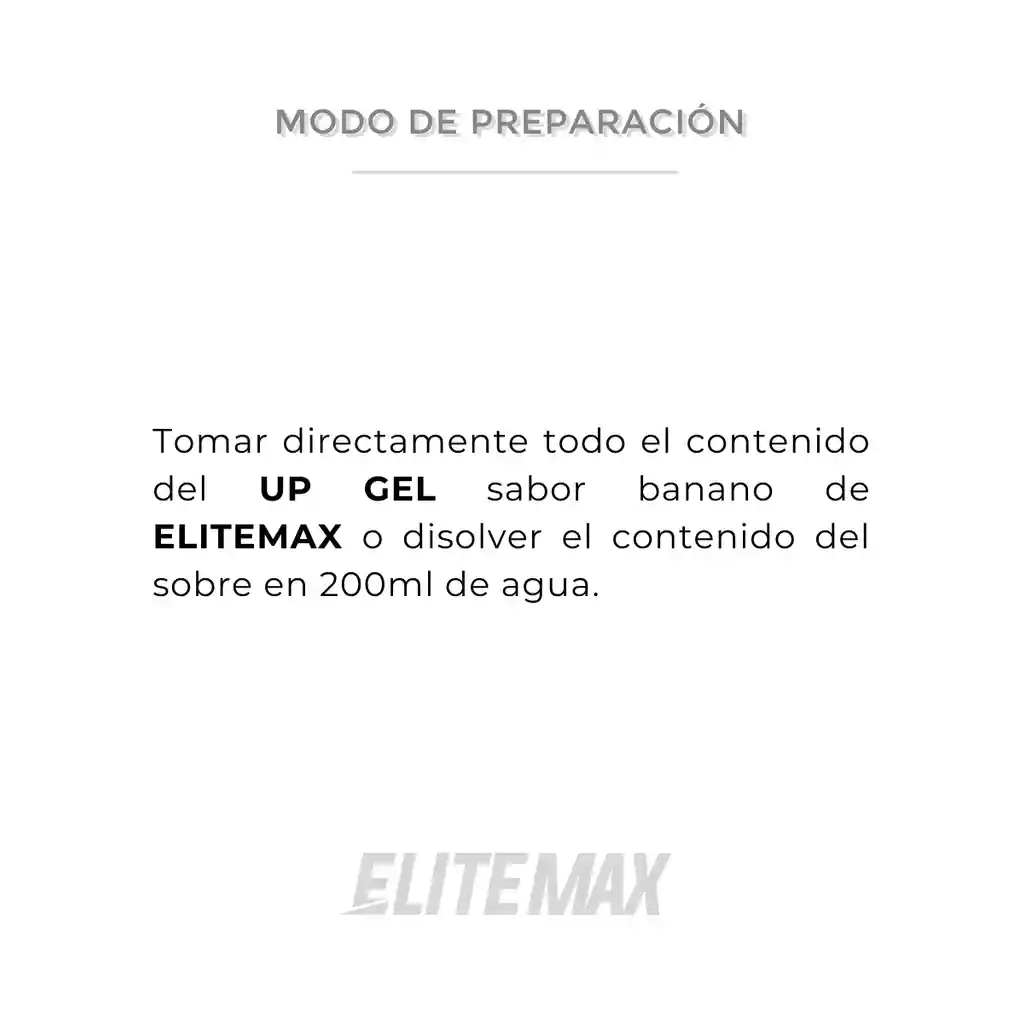 Elitemax Up Gel Sabor Banano