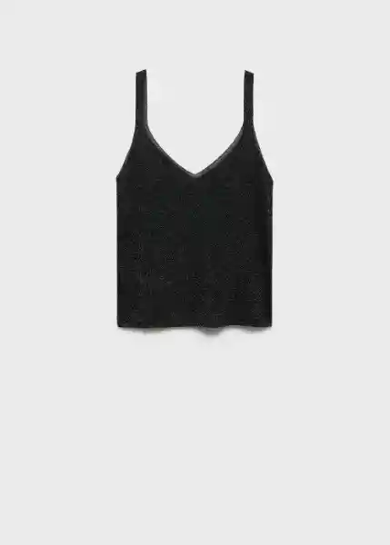 Top Kling Negro Talla M Mujer Mango
