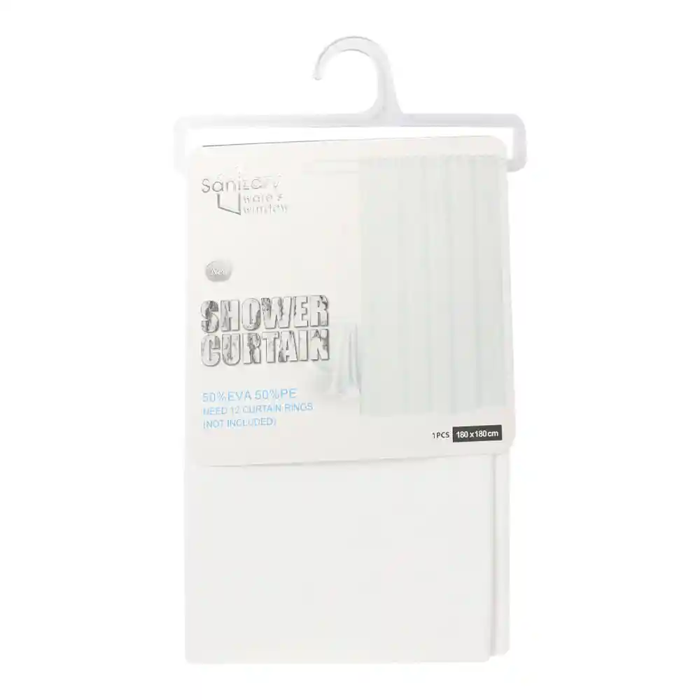 Cortina de Ducha J&s Home Color Peva 180*180 Cm