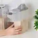 Contenedor Almacenamiento Multigrano Gris 2400 mL Serie Miniso