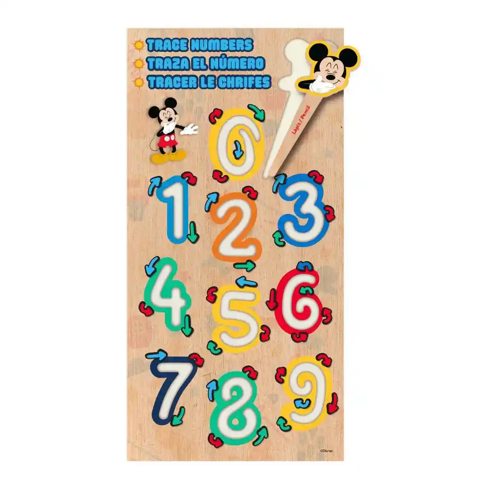 Traza El Número Mickey Ronda