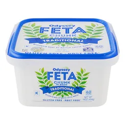 Oddysey Queso Feta Chunk en Salmuera Tradicional Libre de Gluten