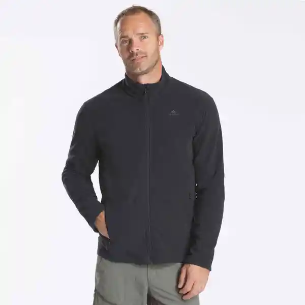 Quechua Saco Polar de Senderismo Para Hombre Negro Talla L