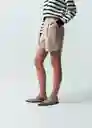 Short Mujer Beige Humus Medio 12 551G372 Naf Naf
