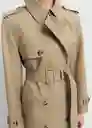 Gabardina Trench Eiffel Beige Talla S Mujer Mango