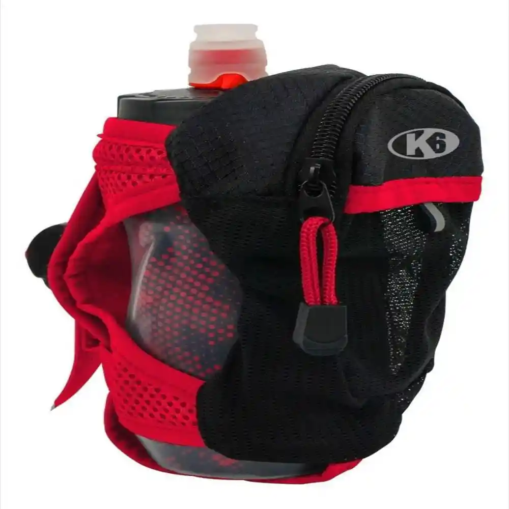 K6 Bolso de Mano Para Correr Con Caramañola Running Rojo