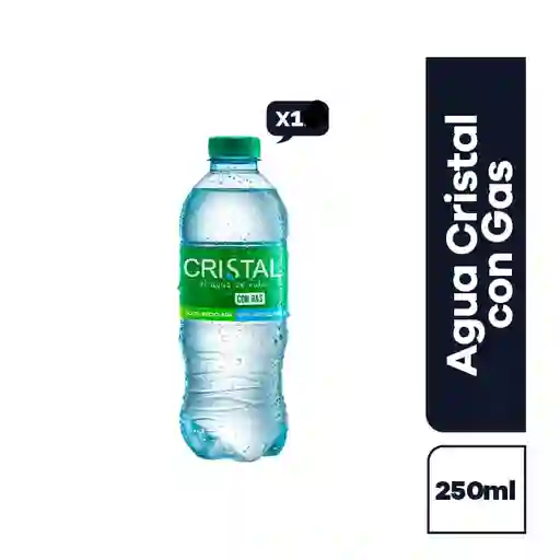 Agua cristal con gas 250ml