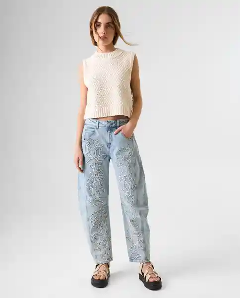 Chaleco Mujer Crudo Talla M 692G002_CRU120105 Americanino