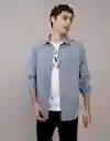 Camisa Hombre Azul Talla: MEDIUM 2608915 American Eagle