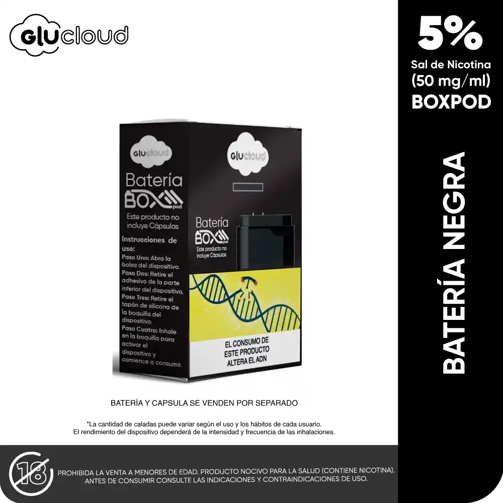 Glucloud Batería Negra