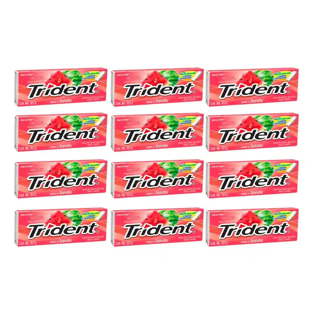 Trident Chicle Evup Sandia 12 x 30.6 g