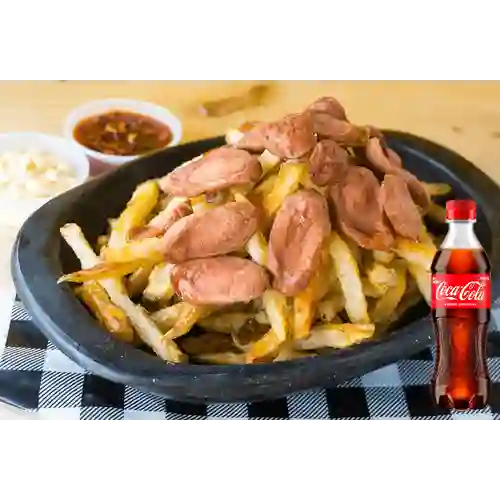 Combo Salchipapas + Coca Cola Original 400 ml