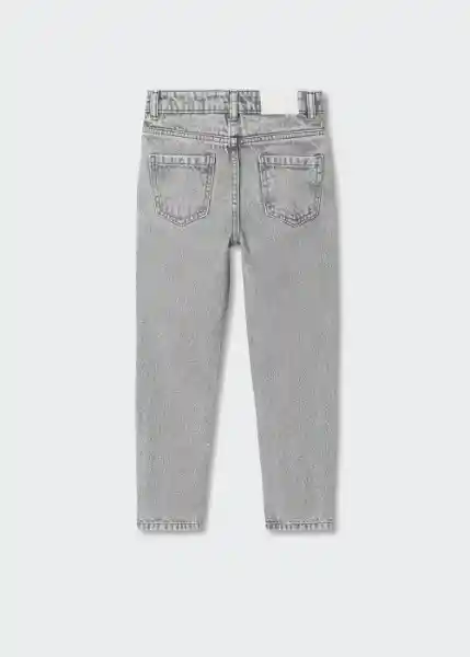 Jeans Mommy Tejano Gris Talla 10 Niñas Mango