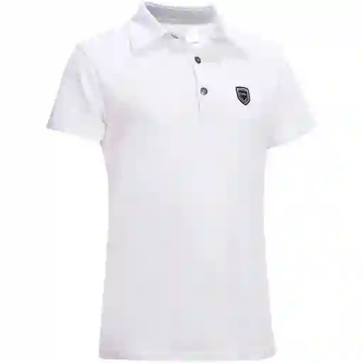 Fouganza Camiseta Polo Equitación Niños Blanco T12A 100