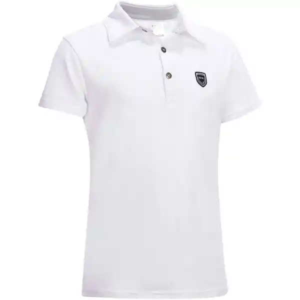 Fouganza Camiseta Polo Equitación Niños Blanco T12A 100