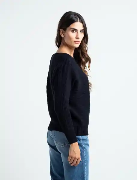 Naf Naf Blusa Tejido Negro para Mujer