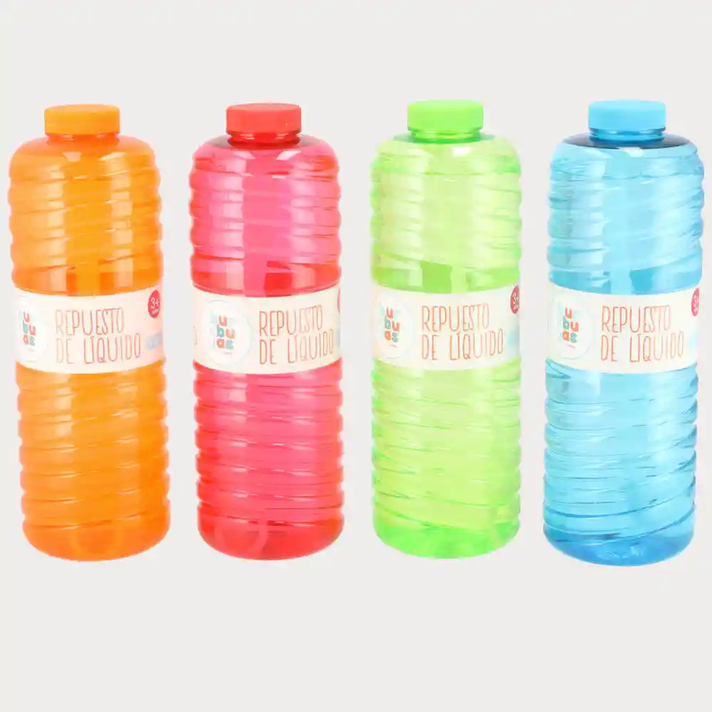 Botella Líquido Burbujas Multicolor Diseño 0001 Casaideas