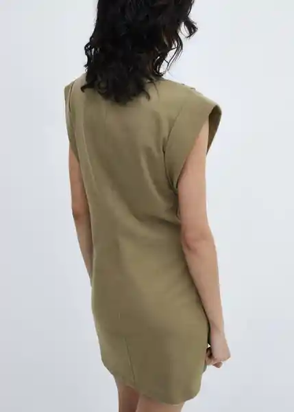 Vestido Dates Khaki Talla XS Mujer Mango