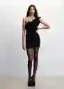 Vestido Rizzi Negro Talla L Mujer Mango