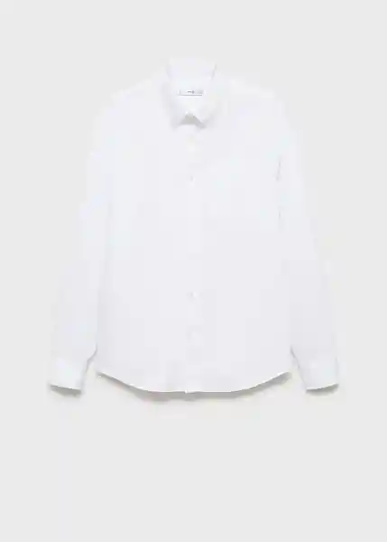 Camisa Oxford Blanco Talla XXL Hombre Mango