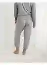 Pantalón de Pijama Aerie Gris Talla MEDIUM American Eagle