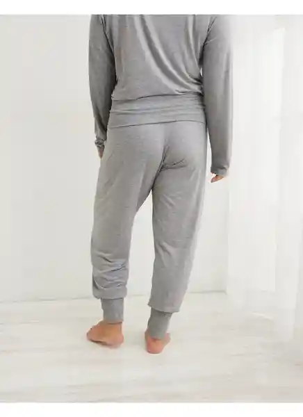 Pantalón de Pijama Aerie Gris Talla MEDIUM American Eagle