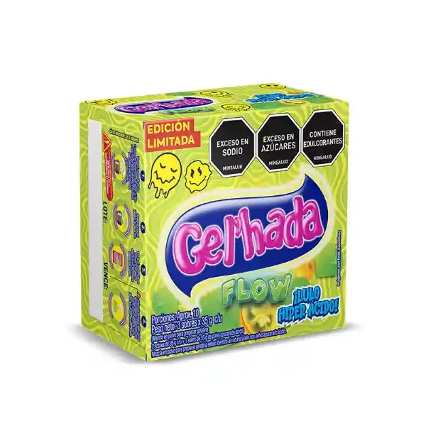 Gel'hada Gelatina Lulo Hiperácido Con Topping Edición. Limitada