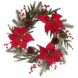 Corona Rojo 50 cm 831-Mxmas67-2555 Finlandek