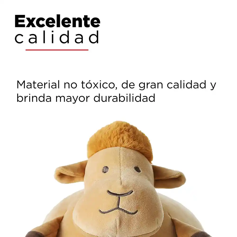 Miniso Peluche Redondo Camello Café