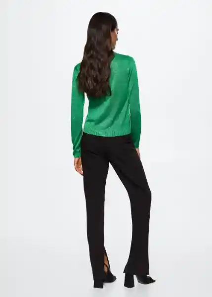 Jersey Mora Verde Talla 24 Mujer Mango