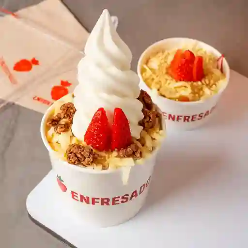 Fresa suprema + helado
