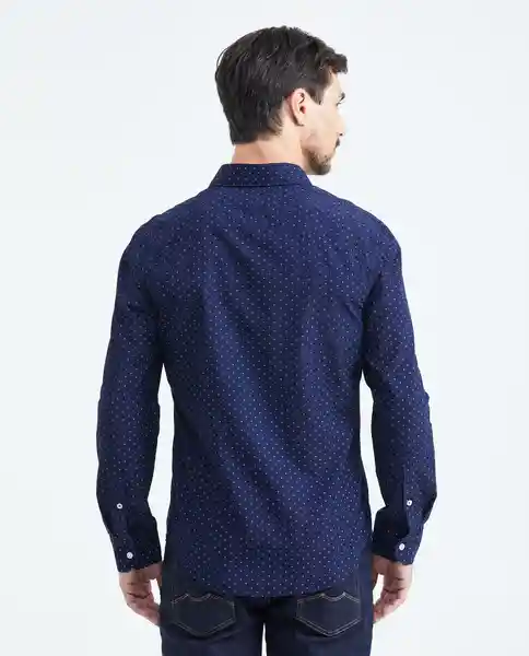 Camisa Neck Spread Azul Medianoche Ultraoscuro S Chevignon