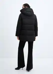 Abrigo Anorak Tokyo Negro Talla L Mujer Mango