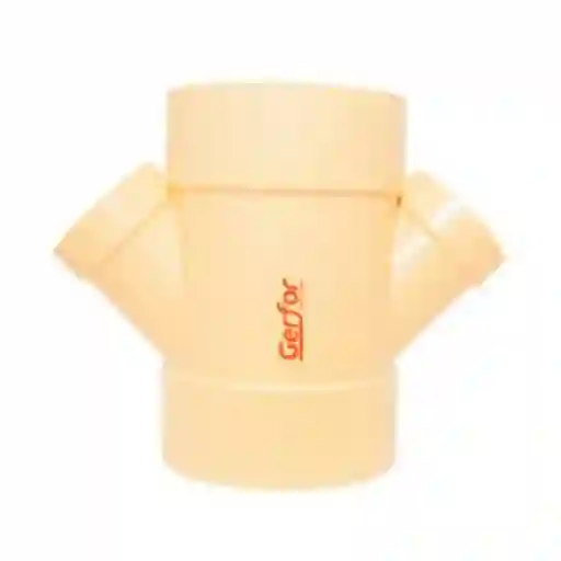 Gerfor Yee Doble Reducida Pvc Sanitaria 4 x 2