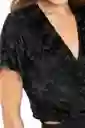 Crop Top Tamara Color Negro Talla XS Ragged